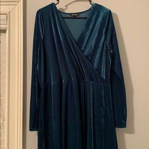 Forest green holiday dress